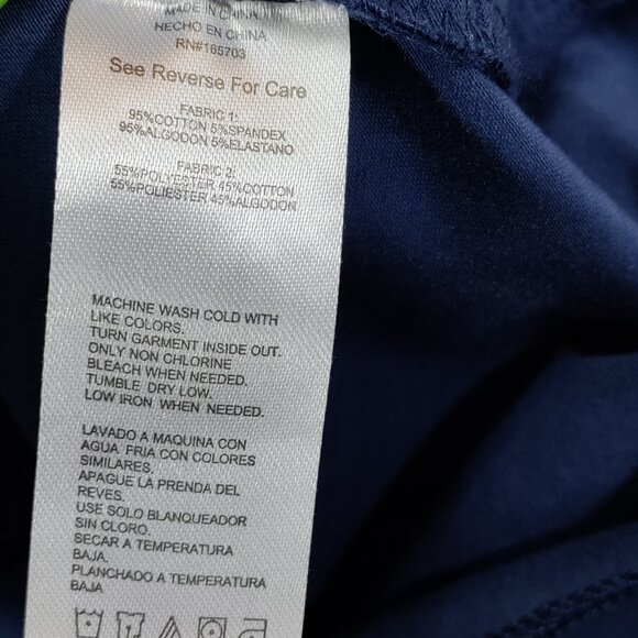 Marc Asher Polo Shirt Mens XL (runs small) Blue Stretch Cotton Preppy Casual - Picture 5 of 7